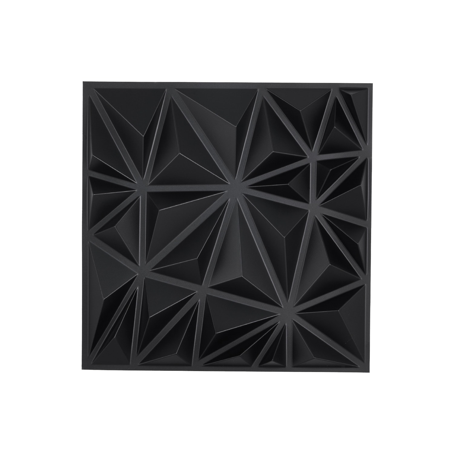 3d Wall Panels Diamond Matte Black Pvc Adhesive Wall Stickers_voghion.com